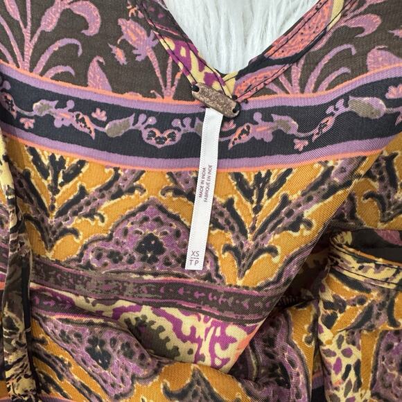 Free People Leona Jumpsuit Boho Tie Straps Wide Leg XS - Picture 3 of 5